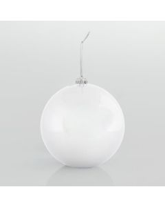 ΜΠΑΛΑ ΠΛΑΣΤΙΚΗ, ΛΕΥΚΗ, ΠΕΡΛΑ, ΣΕΤ 2ΤΜΧ, 20cm Eurolamp 600-46439