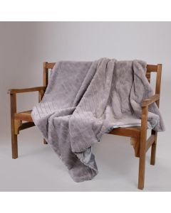 ΓΟΥΝΙΝΗ ΔΙΑΚΟΣΜΗΤΙΚΗ ΚΟΥΒΕΡΤΑ ΚΑΝΑΠΕ, ΓΚΡΙ, 140x160cm Eurolamp 600-46054