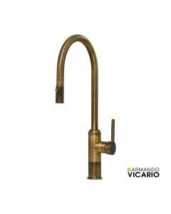 Μπαταρία Νεροχύτη Κουζίνας Lumiere Vicario Antique Brass 400785-221