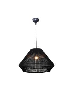 Κρεμαστό φωτιστικό με καπέλο απο ίνα 1xE27 D:45cm 4057-B