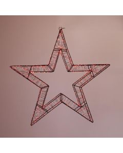 ΑΣΤΕΡΙ ΦΩΤΙΖΟΜΕΝΟ 50cm, 1200 LED, 31V ΜΕΤΑΣΧΗΜΑΤΙΣΤΗ, TIMER, ΜΑΥΡΟΣ ΜΕΤΑΛΛΙΚΟΣ ΣΚΕΛΕΤΟΣ, ΜΑΥΡΟ ΧΑΛΚΙΝΟ ΚΑΛΩΔΙΟ, ΚΟΚΚΙΝΟ LED, ΠΡΟΕΚΤΑΣΗ ΠΑΡΟΧΗΣ 5m, IP44 Eurolamp 600-22536