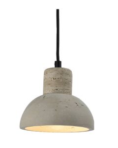 InLight Κρεμαστό φωτιστικό γκρι από travertine marble 1XΕ27 D:15 x 12.5cm 4094
