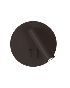 Απλίκα Led Μαύρη Στρογγυλή Moby Viokef 4188201
