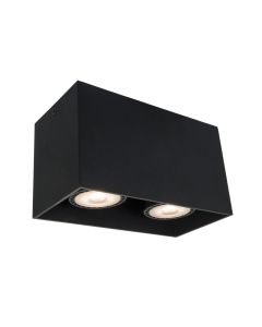 2/φωτη Πλαφονιέρα Mαύρη Dice Viokef 4279801