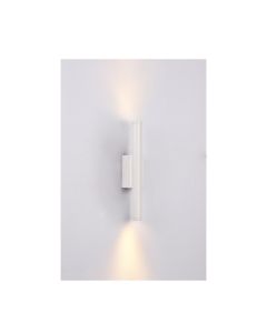 Επιτοίχιο φωτιστικό LED 2*5W 3000K σε λευκή απόχρωση απο αλουμίνιο D:30x6cm 43061-White