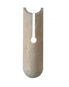 InLight Επιτοίχιο φωτιστικό γκρι από travertine marble 1XG9 D:10 x 35cm 43066