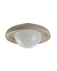 InLight Πλαφονιέρα οροφής γκρι από travertine marble 2XG9 D:25cm 43067