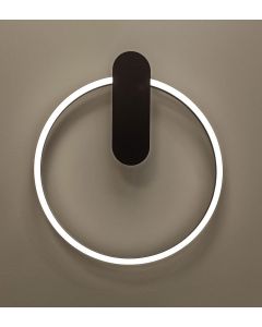 Φωτιστικό Τοίχου Μαύρο Zaklin Viokef 4340500