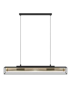 Φωτιστικό Κρεμαστό  Τετράφωτο 4xE27 L11120xH1500mm Μέταλλο Black-Brass Eglo Nohaeles 43788