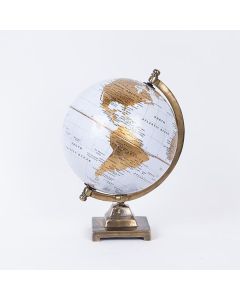 ΥΔΡΟΓΕΙΟΣ ΜΕΤΑΛΛΙΚΗ ΧΡΥΣΗ - ΛΕΥΚΗ 22x22x32cm Eurolamp 752-19036