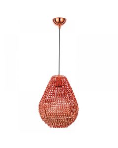 Φωτιστικό Κρεμαστό Ø24 εκ. Μέταλλο σε χάλκινη απόχρωση Inlight 4510-A