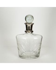 ΚΑΡΑΦΑ ΓΥΑΛΙΝΗ - ΜΕΤΑΛΛΙΚΗ ΑΣΗΜΙ 15x10x25cm Eurolamp 752-10526