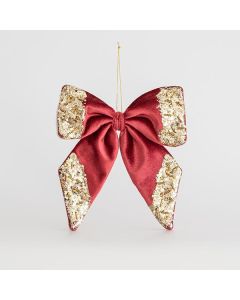 ΒΕΛΟΥΔΙΝΟΣ ΦΙΟΓΚΟΣ, ΜΠΟΡΝΤΩ, ΜΕ GLITTER, 20x20cm Eurolamp 600-44761