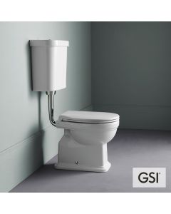 Λεκάνη Υψηλής Πίεσης Κατωστόμια CLASSIC με καζανάκι και κάλυμμα Soft Close MS87C White, GSI White 871000MC-300