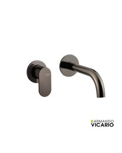Μπαταρία Νιπτήρα Τοίχου Slim Vicario Black Chrome 500045-405