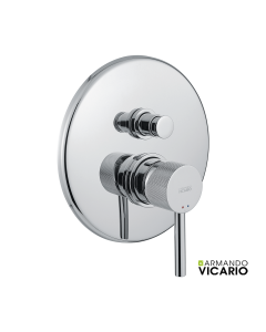 Μίκτης Εντοιχισμού 2 Εξόδων industrial Vicario Chrome 512050D-100