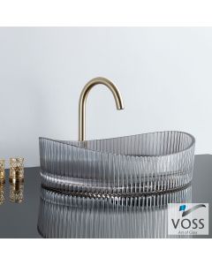 Νιπτήρας Γυάλινος CAVO 50x37,5 VOSS Glass Grey  VL1150-400