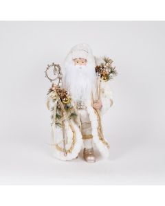 ΑΗ ΒΑΣΙΛΗΣ ΜΕ ΛΕΥΚΗ ΓΟΥΝΙΝΗ ΚΑΠΑ, 46CM Eurolamp 600-47084