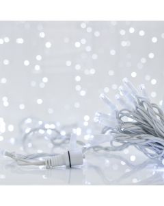 XMAS ΛΑΜΠΑΚΙ ΣΕΙΡΑ 96 LED 5mm ΜΕ ΚΑΛΥΜΜΑ 24V 2 ΕΠΕΚΤΑΣΕΙΣ ΕΩΣ 10 ΣΕΤ ΛΕΥΚΟ ΚΑΟΥΤΣΟΥΚ ΚΑΛΩΔΙΟ ΛΕΥΚΟ LED ΑΝΑ 10cm ΣΕΤ 5 ΣΕΙΡΕΣ & 1 ΠΡΟΕΚΤΑΣΗ 3m IP65 (NO ADAPTOR NO LEAD WIRE) Eurolamp 600-09380
