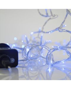 ΣΕΙΡΑ, 100 LED 3mm, 31V ΜΕΤΑΣΧΗΜΑΤΙΣΤΗ, 8 ΠΡΟΓΡΑΜΜΑΤΑ & ΜΝΗΜΗ, ΔΙΑΦΑΝΟ PVC ΚΑΛΩΔΙΟ, ΜΠΛΕ LED ΑΝΑ 5cm, ΠΡΟΕΚΤΑΣΗ ΠΑΡΟΧΗΣ 3m, ΙΡ44 Eurolamp 600-11563