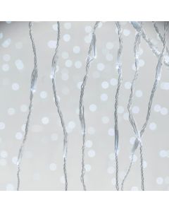 XMAS ΛΑΜΠΑΚΙ ΚΟΥΡΤΙΝΑ 240 LED 3mm 31V ΜΕΤΑΣΧΗΜΑΤΙΣΤΗ ΠΡΟΓΡΑΜΜΑ SNOWFALL & ΜΝΗΜΗ ΔΙΑΦΑΝO PVC ΚΑΛΩΔΙΟ ΛΕΥΚΟ LED (H100 x W200cm 20 ΣΕΙΡΕΣ x 12 LED) ΠΑΡΟΧΗ 3m IP44 Eurolamp 600-17270