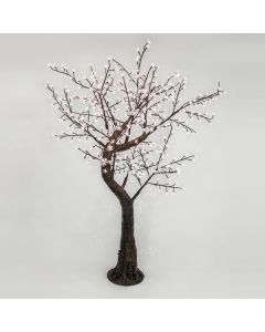 ΔΕΝΤΡΟ ΑΜΥΓΔΑΛΙΑ ΜΕ ΑΝΘΗ ΣΙΛIΚΟΝΗΣ, 480 ΘΕΡΜΑ ΛΕΥΚΑ LED, 200cm Eurolamp 600-30526