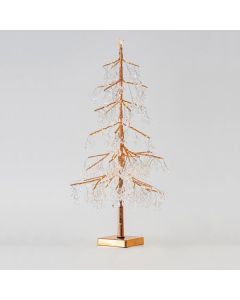 ΑΚΡΥΛΙΚΟ ΧΑΛΚΙΝΟ ΔΕΝΤΡΟ ΜΕ ΑΣΤΕΡΙ ΚΟΡΥΦΗ, ΜΠΑΤΑΡΙΑΣ, ΜΕ ΧΡΟΝΟΔΙΑΚΟΠΤΗ, 80 ΘΕΡΜΑ ΛΕΥΚΑ LED, 60cm, IP20 Eurolamp 600-30575