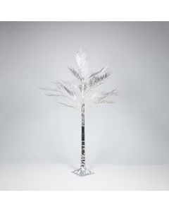 ΑΣΗΜΙ ΔΕΝΤΡΟ ΦΤΕΡΗ 1,5m, ΜΕΤΑΣΧΗΜΑΤΙΣΤΗΣ, 110 ΘΕΡΜΑ ΛΕΥΚΑ MINI LED, ΠΡΟΕΚΤΑΣΗ ΠΑΡΟΧΗΣ 3m, IP44 Eurolamp 600-30726