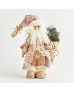 ΑΓΙΟΣ ΒΑΣΙΛΗΣ ΜΕ ΡΟΖ ΡΟΥΧΑ, 22x17x35cm Eurolamp 600-44076