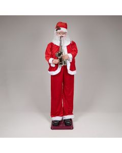 ΑΓΙΟΣ ΒΑΣΙΛΗΣ ΜΕ ΣΑΞΟΦΩΝΟ, ΜΕ ΜΟΥΣΙΚΗ ΚΑΙ ΚΙΝΗΣΗ, 150cm Eurolamp 600-46313