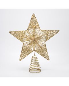 XMAS ΦΩΤΙΖΟΜΕΝΟ ΧΡΥΣΟ ΑΣΤΕΡΙ 26x6x30cm 20 MINI LED 4.5V ΜΕΤΑΣΧΗΜΑΤΙΣΤΗ ΧΡΟΝΟΔΙΑΚΟΠΤΗΣ ΑΣΗΜΙ ΧΑΛΚΙΝΟ ΚΑΛΩΔΙΟ ΘEPMO ΛEYKO LED ΠΑΡΟΧΗ 3m IP44 Eurolamp 600-49600