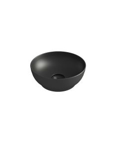 Olympia Trend Round 02 Black matt - Νιπτήρας Επικαθήμενος χωρίς βαλβίδα 60119