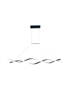 InLight Κρεμαστό φωτιστικό LED 40W 3CCT by switch on base σε μαύρο χρώμα D:120cm 6085-BL