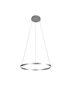 Κρεμαστό φωτιστικό LED 36W 3CCT by switch on base D:80cm 6095-AB-Silver