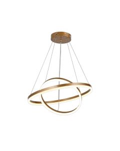 Κρεμαστό φωτιστικό LED 58W 3CCT by switch on base D:60cm 6095-B-Golden