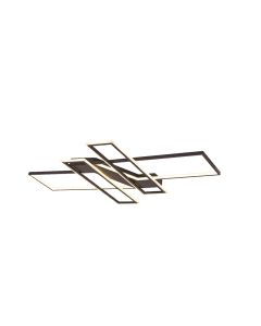 Πλαφονιέρα οροφής LED 100W 3CCT σε μαύρη απόχρωση D:120x80cm 6108