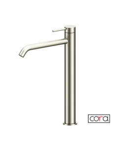 Μπαταρία Νιπτήρα Υψηλή με Βαλβίδα Clic-Clac Cosmo Brushed Inox 6113-111