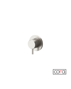 Εκτροπέας 2 ή 3 εξόδων για εντοιχισμένο σύστημα ντουζιέρας, Cosmo Brushed Inox 6151-111