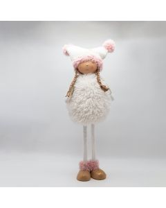 ΚΟΡΙΤΣΑΚΙ ME ΡΟΖ POM POM, 69cm Eurolamp 600-46650