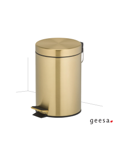 Χαρτοδοχείο Επιδαπέδιο 3l Geesa Inox PVD Brushed Gold 634-211