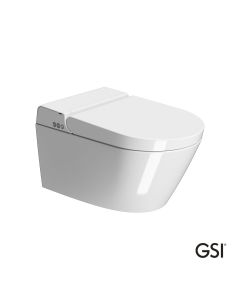 Λεκάνη Κρεμαστή PURA/59  Swirlflush με σύστημα ηλεκτρονικού μπιντέ, White GSI Ιταλίας 7418K-300