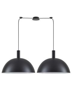 SE21-BL-4-BL2-MS50 ADEPT TUBE Black Metal Shade Pendant+ HOMELIGHTING 77-8504