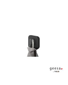 Άγκιστρο μπάνιου μονό carv Tiger Geesa Black Matt 800244-400