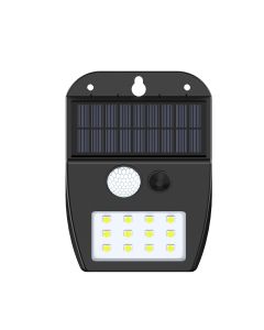 it-Lighting Meribel LED 2W 3000K  Solar Outdoor Wall Lamp Black D:130x10x50mm 80207011S