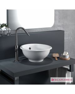 Νιπτήρας Πορσελάνης In-Out 39,5φ Scarabeo White 8021-300