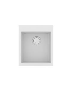 Νεροχύτης Κουζίνας 40x50cm Ένθετος σε ερμάριο 45cm Γρανίτης Sanitec 813-30-Bianco