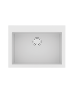 Νεροχύτης Κουζίνας 70x50cm Ένθετος ερμάριο 70cm Γρανίτης Sanitec Ultra Granite 815-30-Bianco