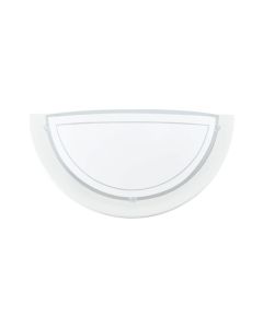 Eglo Planet Κλασικό Φωτιστικό Τοίχου με Ντουί E27 σε Λευκό Χρώμα Πλάτους 29cm 83154