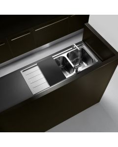 Νεροχύτης Ένθετος  Λείος 116*50 εκ. για ερμάριο 90 εκ. Apell Linear Λείος 8516-110 