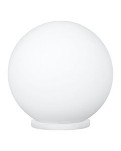 Φωτιστικό Επιτραπέζιο Ø200xH200mm 1xE27 Μέταλλο Νίκελ Ματ -Γυαλί Οπαλίνα Eglo Rondo 85264